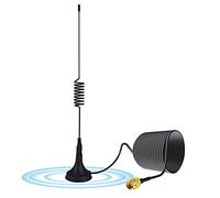 Antena SMA 4G LTE, 10dBi Antena WiFi Omnidireccional con Conector SMA, Base Magnética, Antena de Red para 3G/4G/5G/GSM/GPRS/LTE/Router 4G/Tim Vodafone/Módem/Cámara