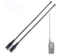 Antena Songway de 15 pulgadas de doble banda UV VHF/UHF 144/430MHz SMA-F hembra, compatible con radios Baofeng UV-5R UV-82 BF-888S de radioaficionados, paquete de 2 unidades