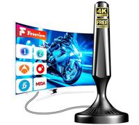 Antena TDT Interior para Smart TV - Antena TV Digital HD 4K/1080P con Recepción Omnidireccional 360°, Base Magnética Potente, Compatible con HDTV y DVB-T2/DVB-T, Instalación Rápida, Sin Cuotas