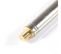 Antena telescópica con 10/14/15 secciones y tuerca de rosca externa M10 para PAC12 JPC-7 y para antenas de látigo GP para uso de radio aficionado (2,5 m)