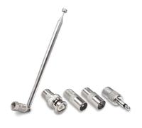 Antena telescópica de radio DAB de 75 ohmios para mini sistema receptor AV HiFi, antena FM para interiores