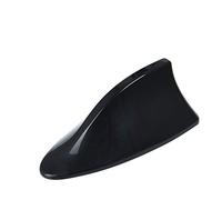 Antena Tiburon Coche, Antena de Decoración de Coche, Antena de Recepción de Señal de Radio FM/Am Autoadhesiva Impermeable Universal con Forma de Aleta de Tiburón (Negro)