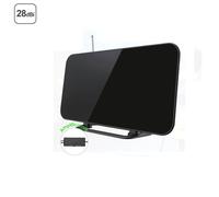 Antena TV Digital Terrestre Portátil Amplificador 28DB Dvb-T Camper Casa