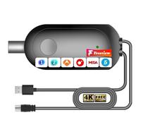 Antena TV Interior 2025, 360+ Millas Receptor Digital 4K/1080P con Base Magnética, Capta Todos los Canales Locales, Cable Coaxial 5m, para Smart TV (Negro-1009-Black)