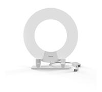 Antena TV Interior Hama 00121665 DVB-T2 DAB Blanco y Negro 2 m