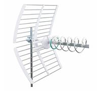 Antena uhf elika - 700 canales - 21-48 dipole activo - amplificado - Fracarro elikapro700c
