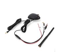 Antena Universal para Coche Dab GPS FM, Amplificador de señal de Montaje en Techo Amplificado Activo para vehículos y vehículos recreativos, Antena de Radio Impermeable y a