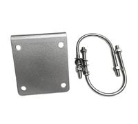 Antena UV de doble banda de onda corta, soporte para balcón para antena de vehículo exterior, base de abrazadera tubular de aleación de aluminio B
