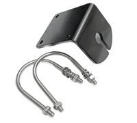 Antena UV de doble banda de onda corta, soporte para balcón para antena de vehículo exterior, base de abrazadera tubular de aleación de aluminio A