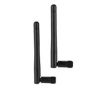 Antena WiFi, 2PCS 2DBi/6DBi Enrutador WiFi de Doble Banda 2400-2500MHz Interfaz SMa de Alta Ganancia Tarjeta de Red Inalámbrica Omnidireccional Antena Externa para LAN Inalámbrica Y(Antena 2DBi)