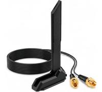 Antena WiFi 7 para Gigabyte Z890 X870 B550M B650E B850 B860 W790 TRX50 Series - Base magnética de alta ganancia de 12 dBi de repuesto para placa base WLAN de juegos AORUS, WiFi 7/6E/6/5, Bluetooth 5.4