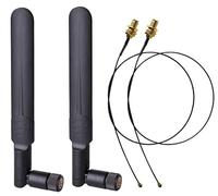 Antena WiFi de Largo Alcance Universal, 2.4GHz/5GHz Dual Band, 10dBi, Compatible con PC, 4G y Redes Satelitales, Kit de Alta Ganancia con Cable Extensor, Ideal para Internet Rural y Urbano - 2 Unidade