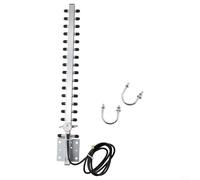 Antena WiFi direccional para exteriores de 25 dBi, ganancia de 2400 a 2500 MHz, extensión de señal de largo alcance, transmisión estable, aluminio ABS resistente, para enrutador inalámbrico, tarjeta