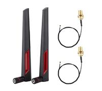 Antena WiFi, Enrutador RP-SMA de Doble Banda de 2,4 GHz, 5,8 GHz, 10 DBI, Cable de Conexión de Tarjeta de Red Inalámbrica para Cámara IP de Seguridad de Tarjeta de Red WiFi PCI-E