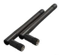 Antena WiFi externa 2 4G con conector SMA macho, 2 piezas, adecuada para seguridad inalámbrica, LoRaWAN, routers WiFi, puntos de acceso móviles y tarjetas PCI PCE WLAN