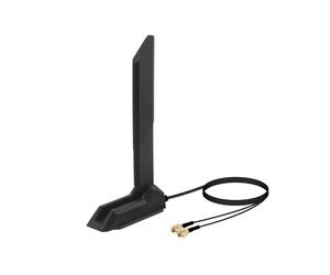 Antena WiFi Externa Tribanda Wifi6E de Alta Ganancia de 12 DBi, 2400/2500-5150/5850-6000 MHz, Longitud, Tipo SMA para PC
