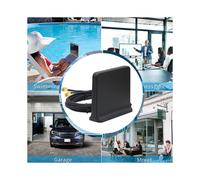 Antena WiFi omnidireccional externa de 12 Dbi, 600-6000 MHz (negra con adaptador Ts9)