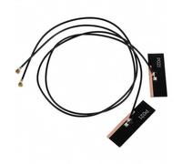 Antena WiFi para PC, portátil, Escritorio y Placa Base | 2.4 GHz/5 GHz/6 GHz | Conectores U.FL de 4ª generación (Compatible con MHF4) en Tarjetas Wi-Fi M2 | Paquete de 2 Unidades de 40 cm
