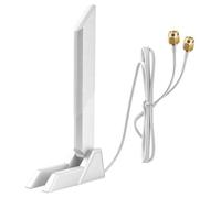 Antena WLAN WiFi 6E Tarjeta PC Tri-Banda 2.4/5/6GHz con Base Magnética | para ordenadores de escritorio Router de juegos ASUS MSI B650 B760 B550 2.4g/5g/5.8g/6g Amplificadores WLAN Base plegable mag