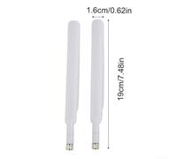 Antenas 4G LTE para sma 5dBi Pack de 2 Unidades Antenas 4G LTE | Alta 5dBi, mejora para rango inalámbrico, compatible B535 B525, para fácil instalación, color blanco