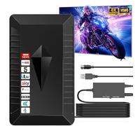 Antenas de TV para interiores mejoradas con señal fuerte del Reino Unido, alcance de más de 650 millas, antena de TV digital para Smart TV con amplificador de señal de alta ganancia, compatible con