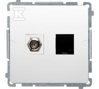 ANTENAS GN. F+RJ45 K.6 BLANCO BASIC BMAFRJ45.01/11