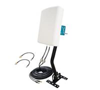 Antenas MIMO 5G/4G/LTE/WiFi/2x2 Antenas de panel direccional para exteriores para enrutadores 4G LTE 5G Verizon AT&T Sprint T-Mobile Home Internet con cable TS9 SMA poste de montaje en J (kit