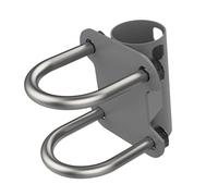 Antenna Mount - Mast Mount | Antenna Mounting Bracket For & Satellite Dish, Heavy Duty Mast Clamp For RV, Caravan & Yacht, Weatherproof Steel Secure Dish