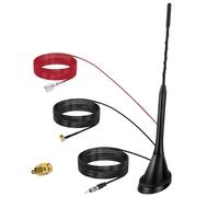 Antenne Toit Voiture Dab+ FM Hossom - Antenne Amplifiée Avec Amplificateur Intégré pour Réception FM/Dab Exceptionnelle, 5m Câble Universe - Pour Voiture, Camion, Camping-Car