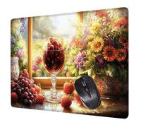 Antepecho Alfombrilla Raton Gaming 200x150x3mm, Alfombrilla Escritorio Flor Mouse Pad con Base Goma Antideslizante, con Bordes cosidos, Superficie Impermeable, para Oficina Portátil Tapete Rato H0-314