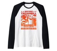 Antes de Caminar había Montañas Camiseta Manga Raglan