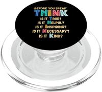 Antes de Hablar Piensa | Inspiración Motivación PopSockets PopGrip para MagSafe