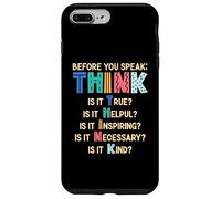 Antes de Hablar, Piensa | Motivación & Inspiración Carcasa para iPhone 7 Plus/8 Plus