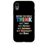 Antes de Hablar, Piensa | Motivación & Inspiración Carcasa para iPhone XR