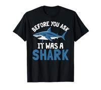 Antes de preguntar era un tiburón Humor divertido Ocean Beach Camiseta