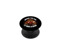 Antes de Preguntar fue un amputado de Brazo Divertido de Oso PopSockets PopGrip Adhesivo