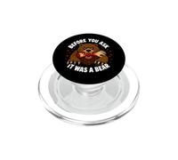 Antes de Preguntar fue un amputado de Brazo Divertido de Oso PopSockets PopGrip para MagSafe