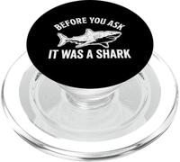 Antes de Preguntar Que era un tiburón Divertido amputado Pierna discapacitada PopSockets PopGrip para MagSafe