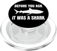 Antes de Preguntar Que era un tiburón PopSockets PopGrip para MagSafe