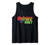 antes de que te vuelvas homofóbico solo sé tranquilo mes del orgullo Camiseta sin Mangas