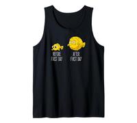 Antes del Primer día después del Primer día, como un Pescado. Camiseta sin Mangas