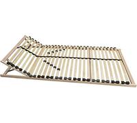 anTes interieur somier de láminas 90x200 cm / 7 Zonas de Confort/Ajuste de dureza en 5 Posiciones/cabecero móvil / 28 láminas de muelles/Apto para Todos los colchones