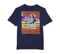 Antes Muerta Que Simple Divertido Español Halloween Camiseta, Hombre Tallas Grandes, Azul Marino, 2X Alto