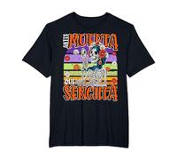 Antes Muerta Que Simple Divertido Español Halloween Camiseta, Hombre Tallas Grandes, Negro, 4X Alto
