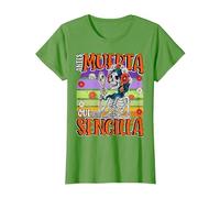 Antes Muerta Que Simple Divertido Español Halloween Camiseta, Mujer, Hierba, M