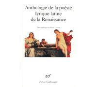 Anthologie de la poésie lyrique latine