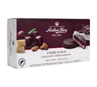 Anthon Berg Cherry en ron mazapanes cubiertos de chocolate