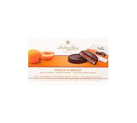 Anthon Berg - Mazapán cubierto de chocolate negro - Albaricoque y brandy - Caja de 220 g - Con una deliciosa mermelada de frutas frescas aromatizadas con brandy.