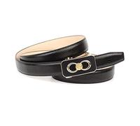 Anthoni Crown Automati Ledergürtel Cinturón, Negro, 75 Mujeres