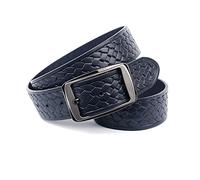 Anthoni Crown Blu3jb980-85 Cinturón, Azul Oscuro, 85 cm Unisex Adulto